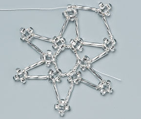 Beads added to star shape